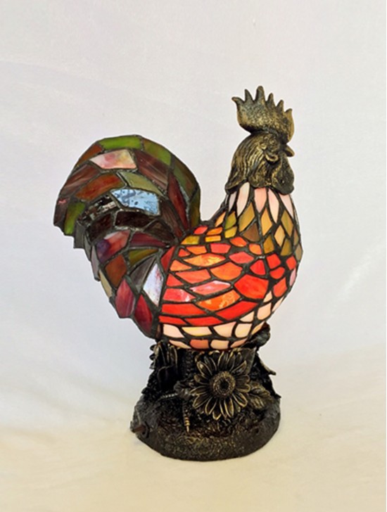 Rooster Tiffany Table Lamp